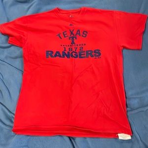 Cotton Texas Rangers shirt, Medium